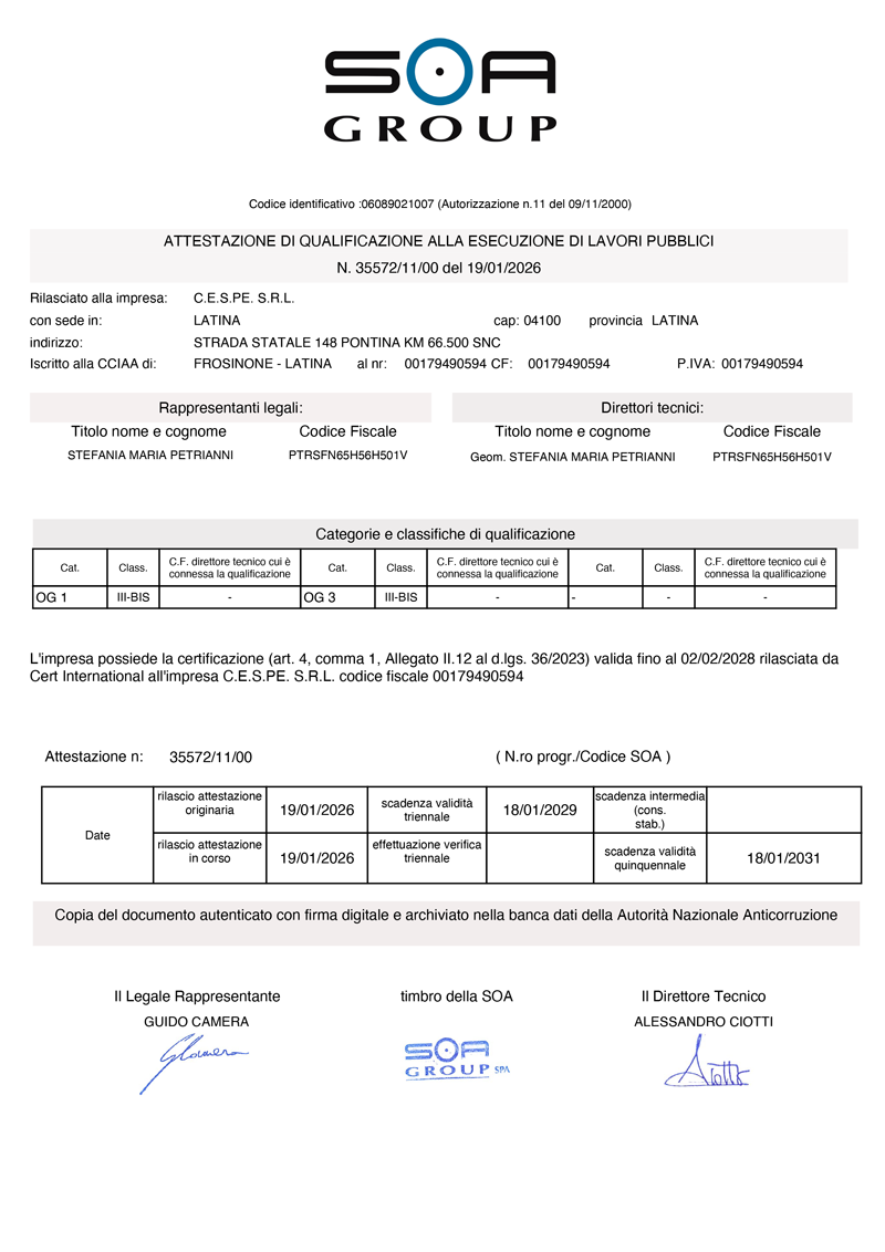 Cespe documentazione